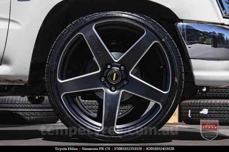 20x8.5 20x10 Simmons FR-CS Satin Black NCT  on TOYOTA HILUX