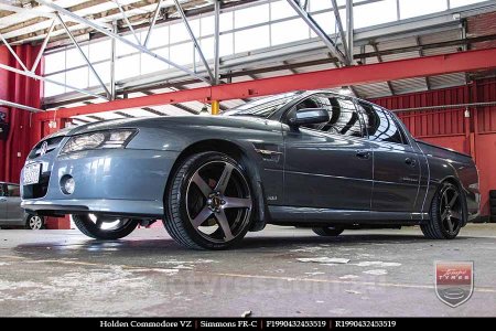 19x8.0 19x9.0 Simmons FR-C Black Tint NCT on HOLDEN COMMODORE VZ