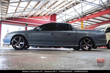 19x8.0 19x9.0 Simmons FR-C Black Tint NCT on HOLDEN COMMODORE VZ