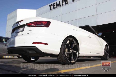 19x8.5 5627 Black Polished on AUDI A3