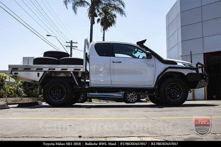 17x8.0 Ballistic BWL Steel on TOYOTA HILUX SR5