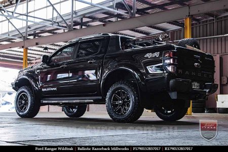 17x9.0 Ballistic Razorback Millworks on FORD RANGER WILDTRAK