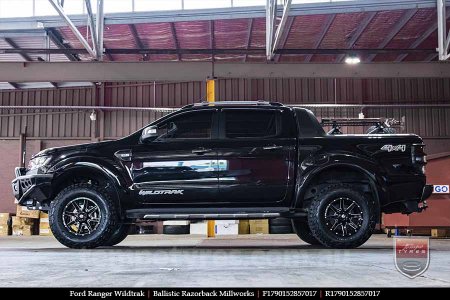 17x9.0 Ballistic Razorback Millworks on FORD RANGER WILDTRAK