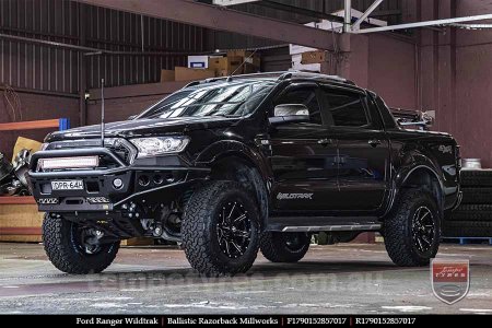 17x9.0 Ballistic Razorback Millworks on FORD RANGER WILDTRAK