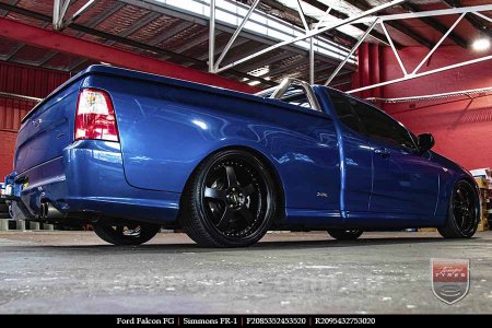 20x8.5 20x9.5 Simmons FR-1 Satin Black on FORD FALCON