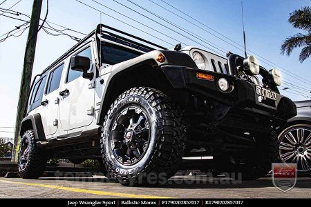 17x9.0 Ballistic Morax on JEEP WRANGLER