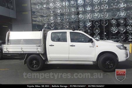 17x9.0 Ballistic Ravage Flat Black on TOYOTA HILUX