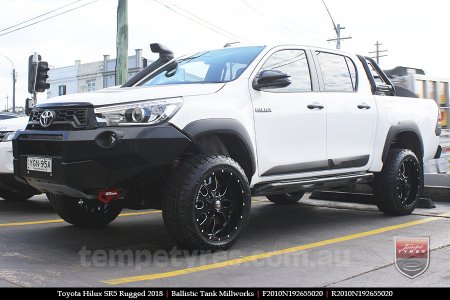 20x10 Ballistic Tank Millworks on TOYOTA HILUX SR5