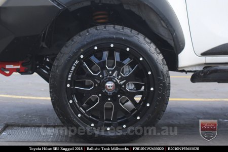 20x10 Ballistic Tank Millworks on TOYOTA HILUX SR5