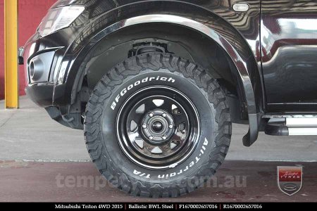 16x7.0 Ballistic BWL Steel on MITSUBISHI TRITON