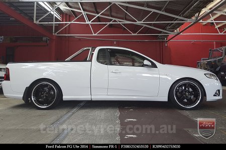 20x8.5 20x9.5 Simmons FR-1 Gloss Black on FORD FALCON