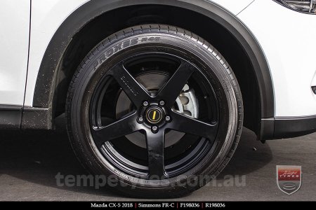 19x8.0 19x9.0 Simmons FR-C Matte Black NCT on MAZDA CX5