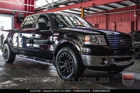20x9.0 Simmons MAX X11 MBW on FORD F150 