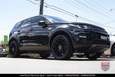 20x8.5 Lenso Como Black on LAND ROVER DISCOVERY SPORT