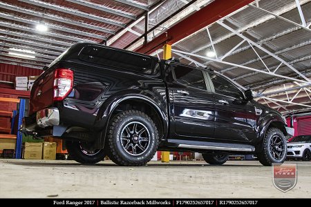 17x9.0 Ballistic Razorback Millworks on FORD RANGER