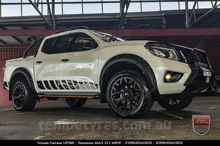 20x9.0 Simmons MAX X11 MBW on NISSAN NAVARA NP300