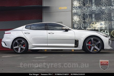 19x8.0 19x9.0 Simmons FR-C Black Tint NCT on KIA STINGER