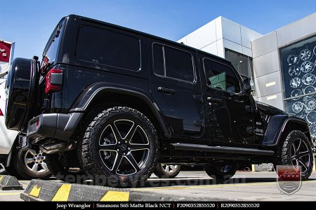 20x9.0 Simmons S6S Matte Black NCT on JEEP WRANGLER