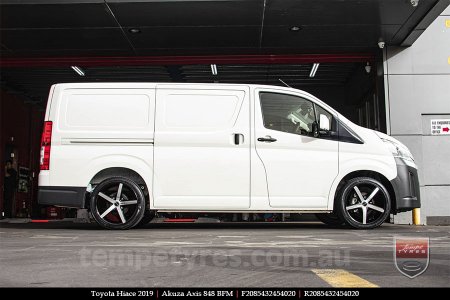 20x8.5 Akuza Axis 848 BFM on TOYOTA HIACE