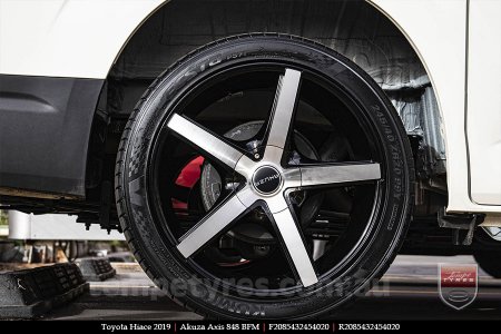 20x8.5 Akuza Axis 848 BFM on TOYOTA HIACE