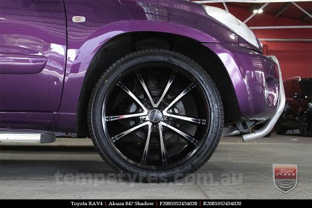 20x8.5 Akuza 847 Shadow on TOYOTA RAV4