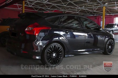 18x8.0 Lenso Como Black on FORD FOCUS