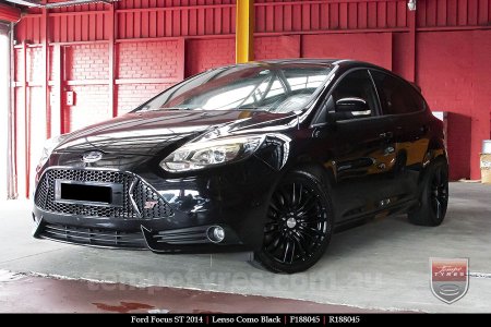 18x8.0 Lenso Como Black on FORD FOCUS