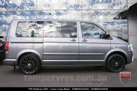 18x8.0 Lenso Como Black on VW MULTIVAN