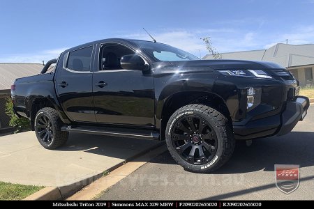 20x9.0 Simmons MAX X09 MBW on MITSUBISHI TRITON