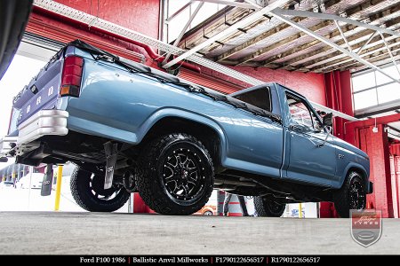 17x9.0 Ballistic Anvil Millworks on FORD F100 