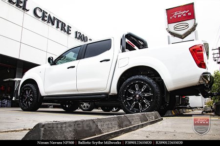 20x9.0 Ballistic Scythe Millworks on NISSAN NAVARA NP300