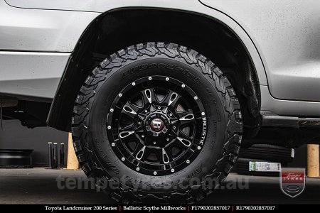 17x9.0 Ballistic Scythe Millworks on TOYOTA LANDCRUISER 200 SERIES