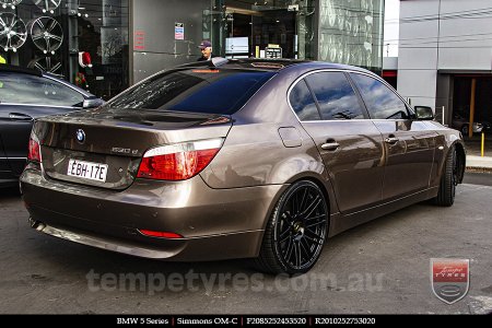 20x8.5 20x10 Simmons OM-C FB on BMW 5 SERIES