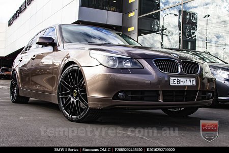 20x8.5 20x10 Simmons OM-C FB on BMW 5 SERIES