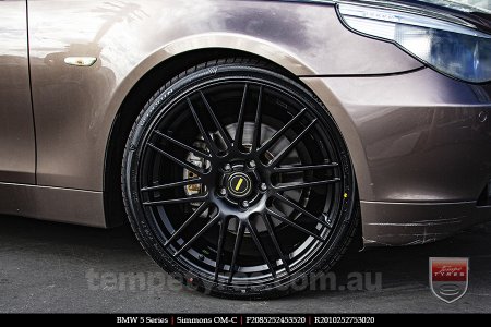 20x8.5 20x10 Simmons OM-C FB on BMW 5 SERIES