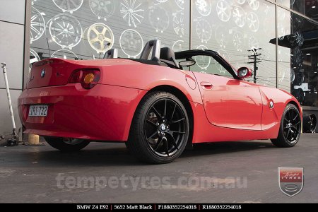 18x8.0 5652 Matt Black on BMW Z