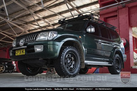 17x8.0 Ballistic BWL Steel on TOYOTA PRADO