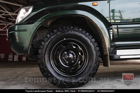 17x8.0 Ballistic BWL Steel on TOYOTA PRADO