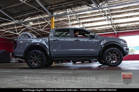 20x9.0 Ballistic Razorback Millworks on FORD RANGER RAPTOR