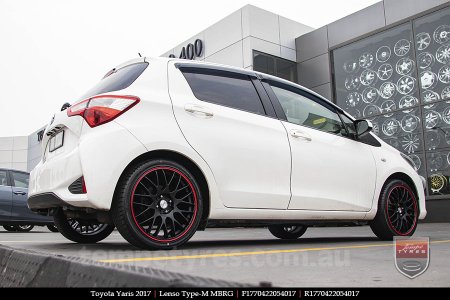 17x7.0 Lenso Type-M - MBRG on TOYOTA YARIS