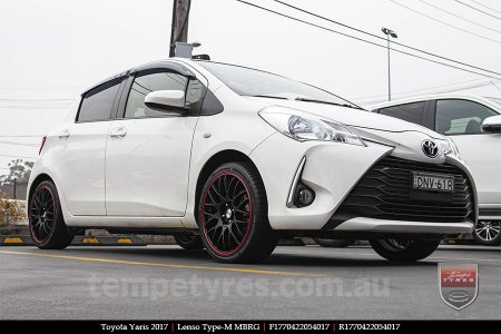 17x7.0 Lenso Type-M - MBRG on TOYOTA YARIS