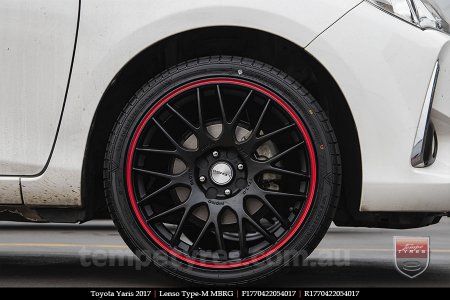 17x7.0 Lenso Type-M - MBRG on TOYOTA YARIS