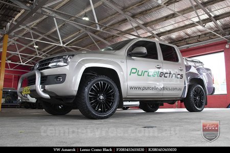 20x8.5 Lenso Como Black on VW AMAROK