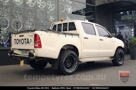 17x8.0 Ballistic BWL Steel on TOYOTA HILUX