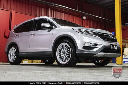 20x8.5 20x9.5 Simmons OM-1 Silver on HONDA CRV