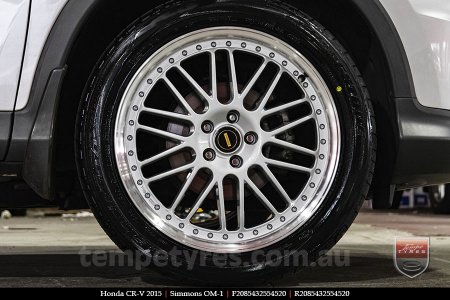 20x8.5 20x9.5 Simmons OM-1 Silver on HONDA CRV