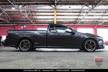 18x8.5 18x9.5 Simmons FR-1 Hyper Dark on FORD FALCON