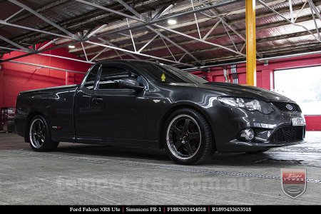 18x8.5 18x9.5 Simmons FR-1 Hyper Dark on FORD FALCON