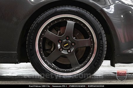 18x8.5 18x9.5 Simmons FR-1 Hyper Dark on FORD FALCON