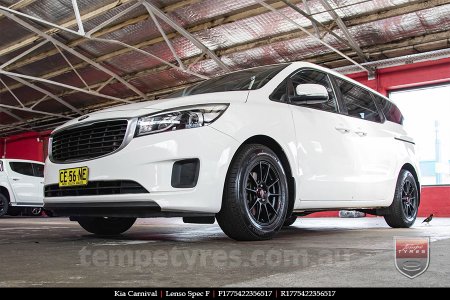 17x7.5 Lenso Spec F MB on KIA CARNIVAL